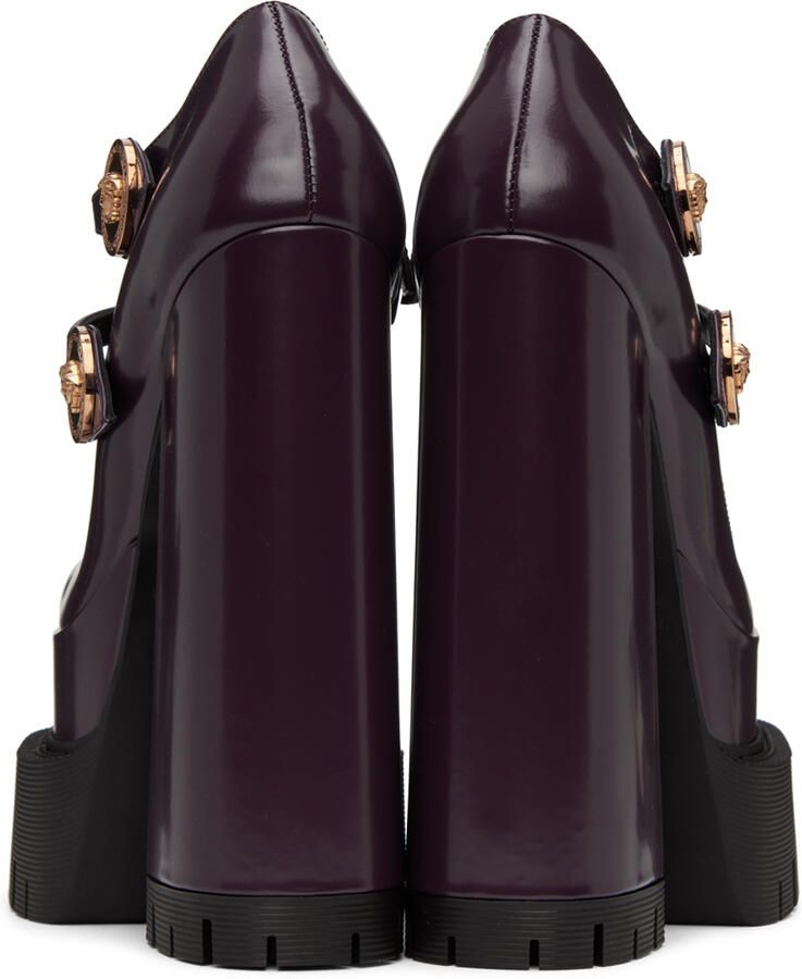 Versace Burgundy Medusa Aevitas Heels - Picture 3