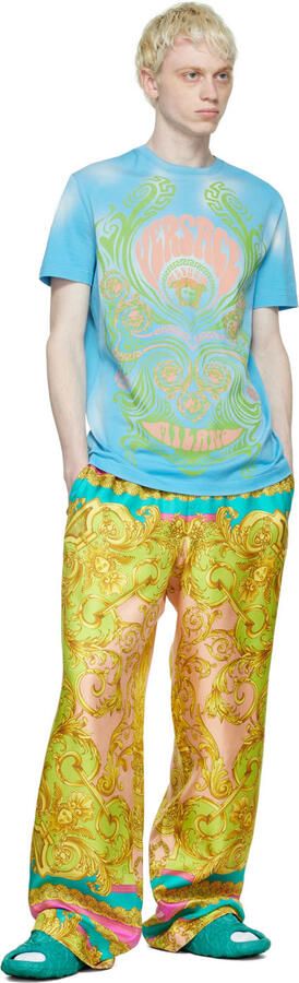 Versace Green Medusa Dimension Slides - Picture 3