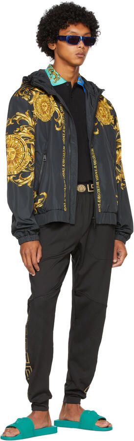 Versace Green Palazzo Slides - Picture 3