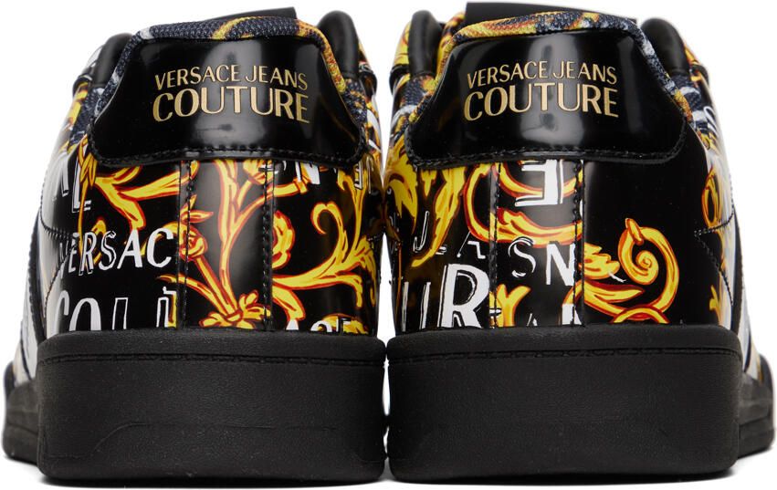 Versace Jeans Couture Black & Gold Brooklyn Sneakers