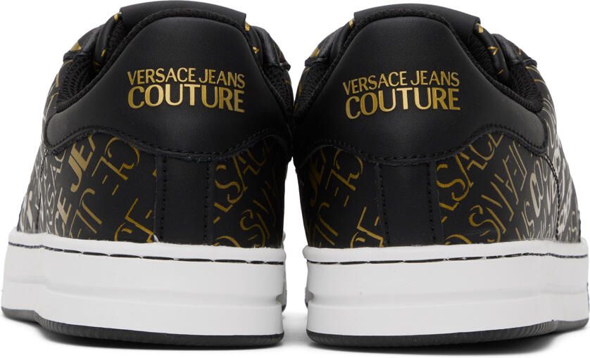 Versace Jeans Couture Black & Gold Court 88 Sneakers