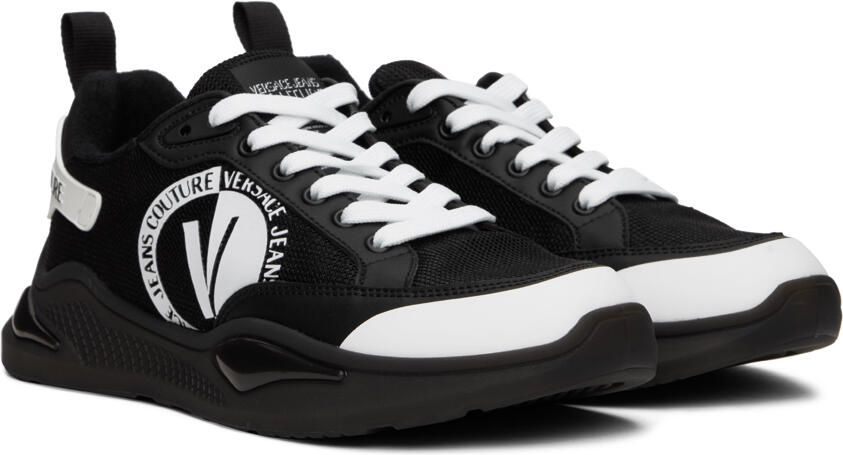 Versace Jeans Couture Black & White Levion Sneakers - Picture 2