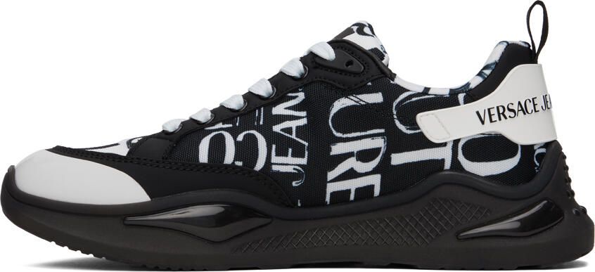 Versace Jeans Couture Black & White Levion Sneakers - Picture 3