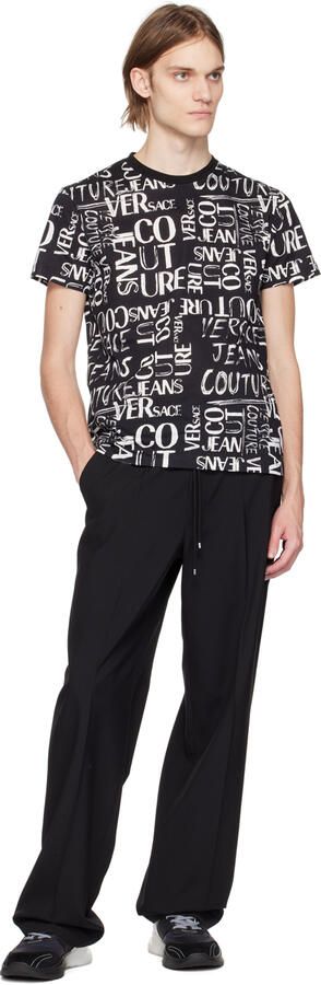 Versace Jeans Couture Black & White Levion Sneakers - Picture 4