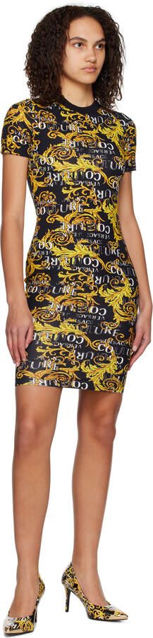 Versace Jeans Couture Black & Yellow Scarlett Heels - Picture 4