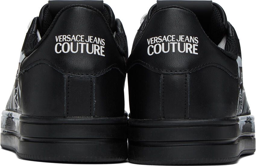 Versace Jeans Couture Black Court 88 Sneakers