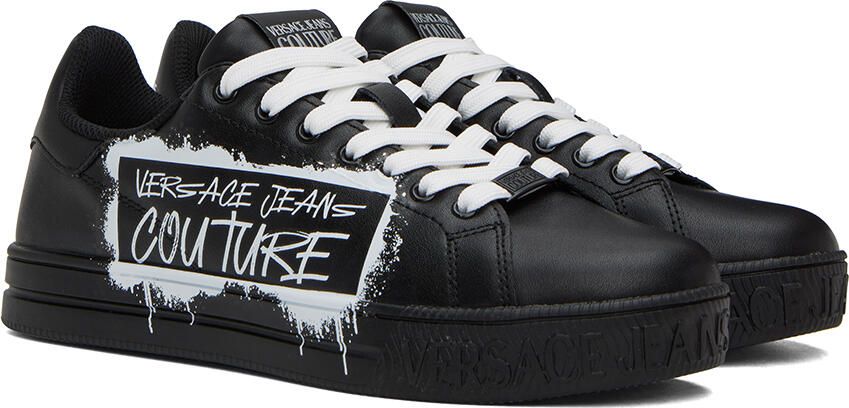 Versace Jeans Couture Black Court 88 Sneakers - Picture 2