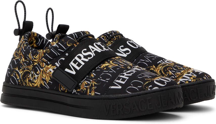 Versace Jeans Couture Black Court 88 Sneakers - Picture 2