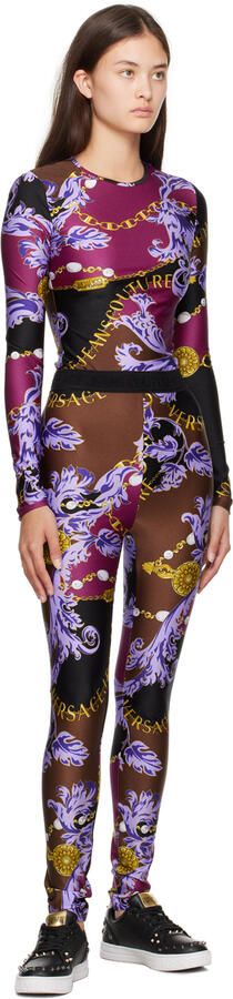 Versace Jeans Couture Black Court 88 Spiked Sneakers - Picture 4