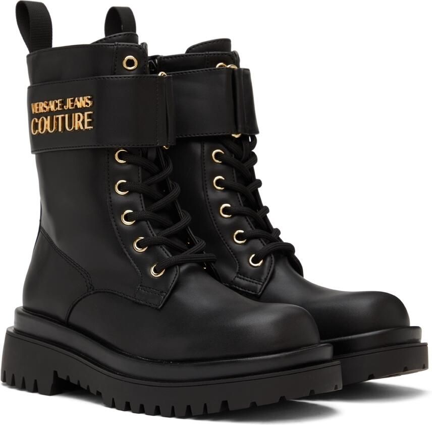 Versace Jeans Couture Black Drew Ankle Boots - Picture 2