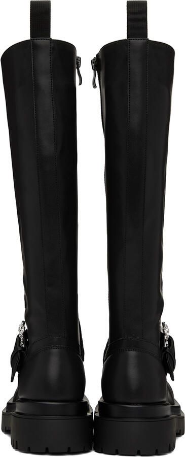 Versace Jeans Couture Black Drew Tall Boots - Picture 3