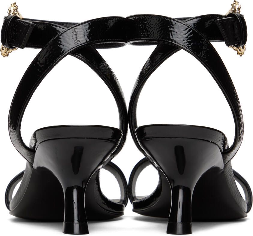 Versace Jeans Couture Black Fiona Heeled Sandals