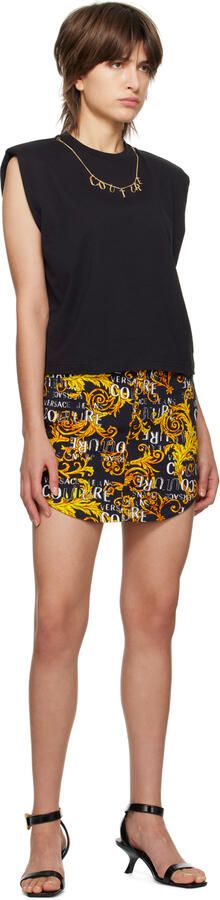 Versace Jeans Couture Black Fiona Heeled Sandals - Picture 4