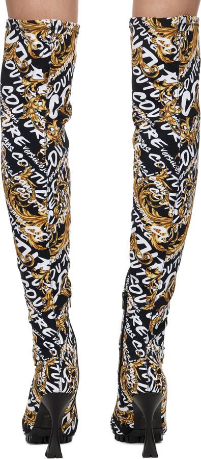 Versace Jeans Couture Black Flair Boots