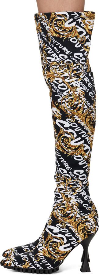 Versace Jeans Couture Black Flair Boots - Picture 3