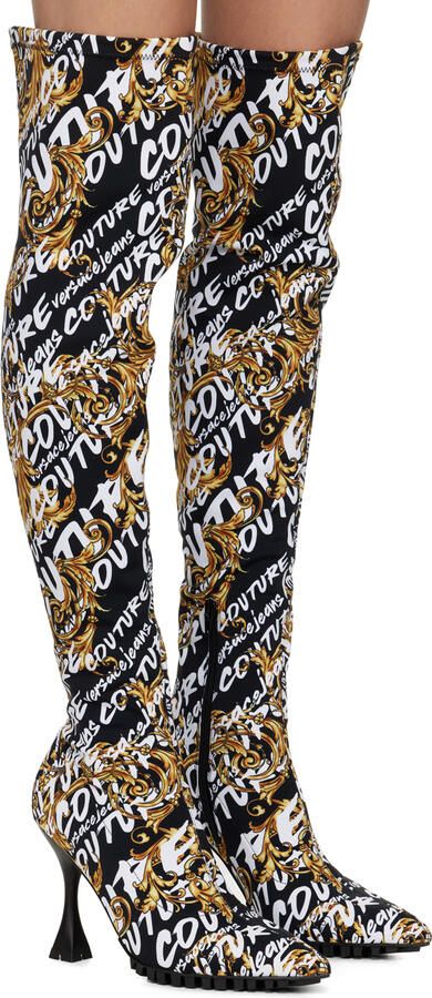 Versace Jeans Couture Black Flair Boots - Picture 2