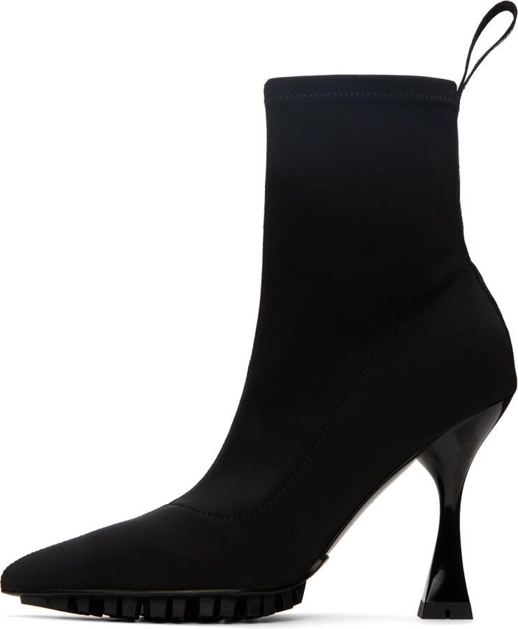 Versace Jeans Couture Black Flair Logo Ankle Boots - Picture 2