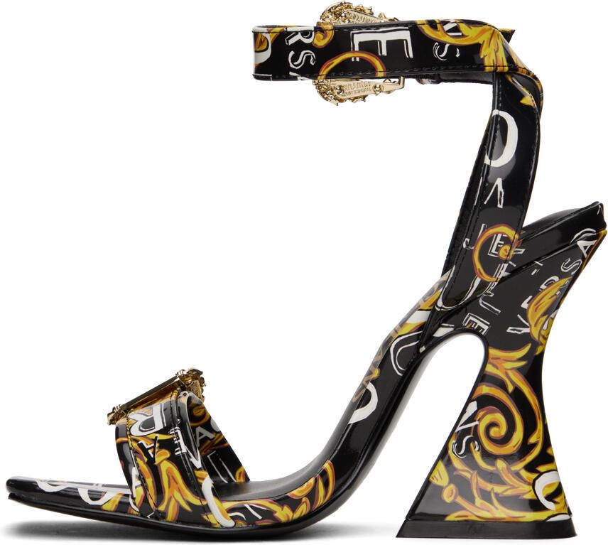 Versace Jeans Couture Black Kirsten Heeled Sandals - Picture 2
