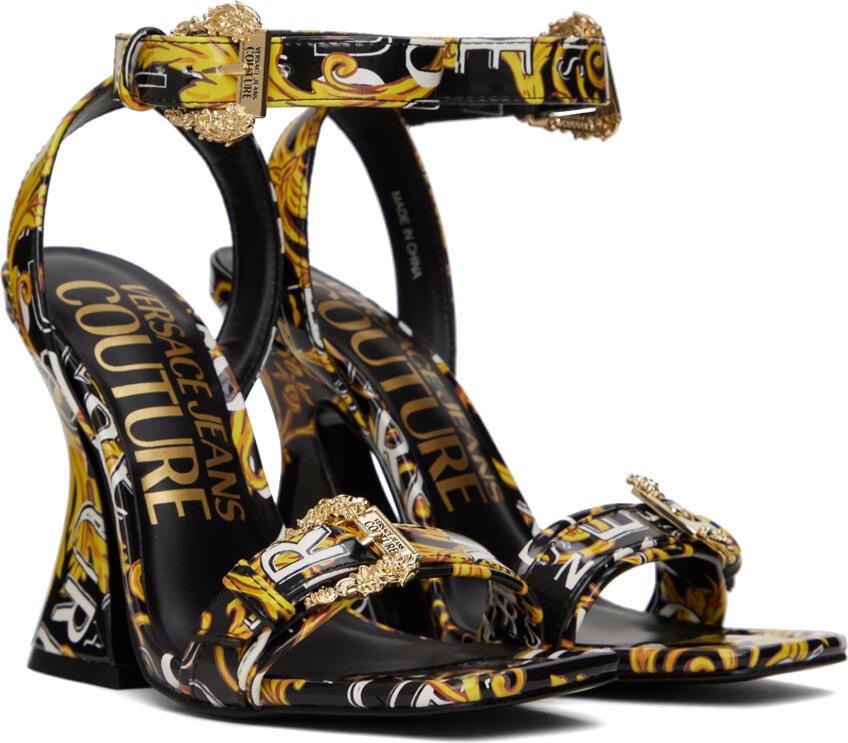 Versace Jeans Couture Black Kirsten Heeled Sandals - Picture 3