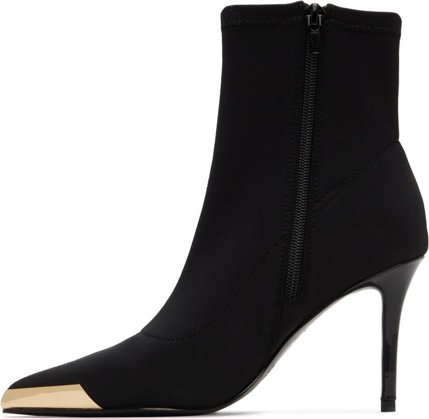 Versace Jeans Couture Black Logo Ankle Boots - Picture 2