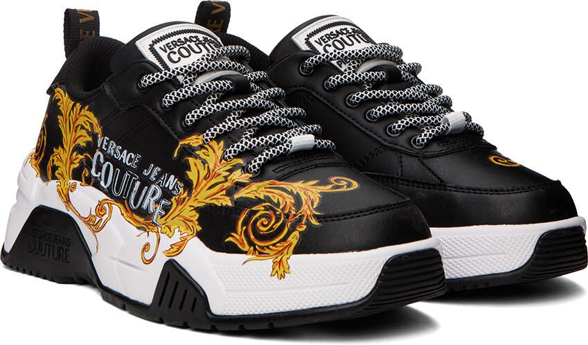 Versace Jeans Couture Black Logo Couture Stargaze Sneakers - Picture 2