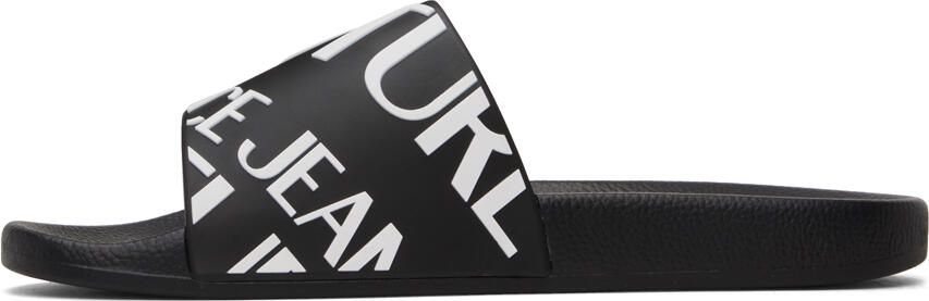 Versace Jeans Couture Black Logo Slides - Picture 3
