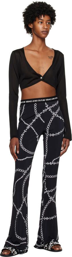 Versace Jeans Couture Black Logo Slides - Picture 4