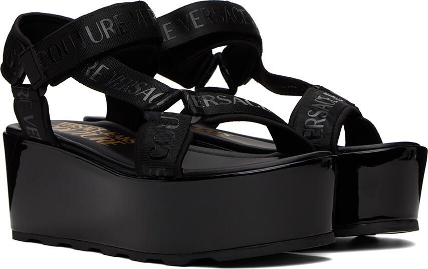 Versace Jeans Couture Black Mallory Sandals - Picture 2