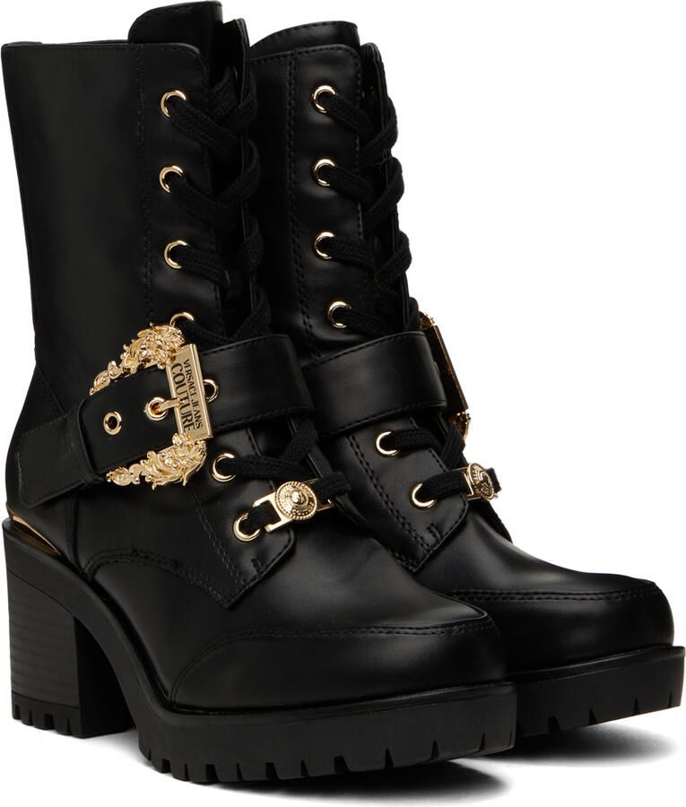 Versace Jeans Couture Black Mia Baroque Boots - Picture 3