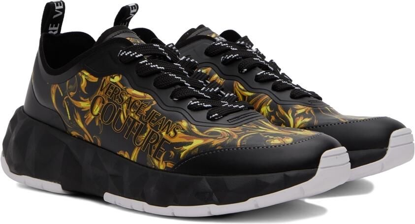 Versace Jeans Couture Black Regalia Baroque Atom Sneakers - Picture 2