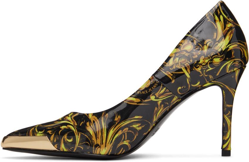 Versace Jeans Couture Black Regalia Baroque Pumps - Picture 3