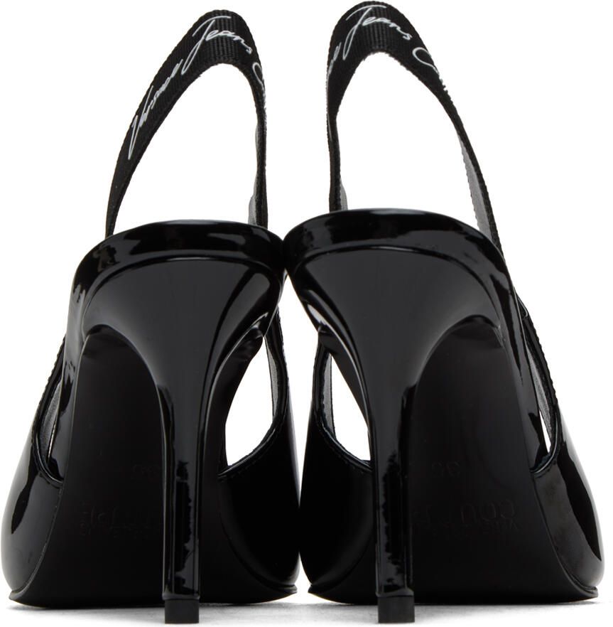 Versace Jeans Couture Black Scarlett Slingback Heels