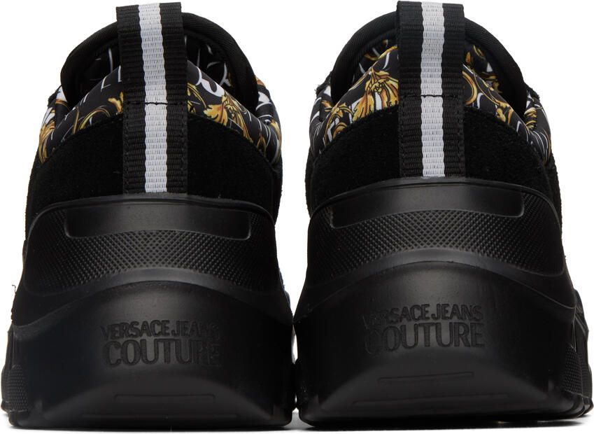 Versace Jeans Couture Black Speedtrack Logo Couture Low-Top Sneakers