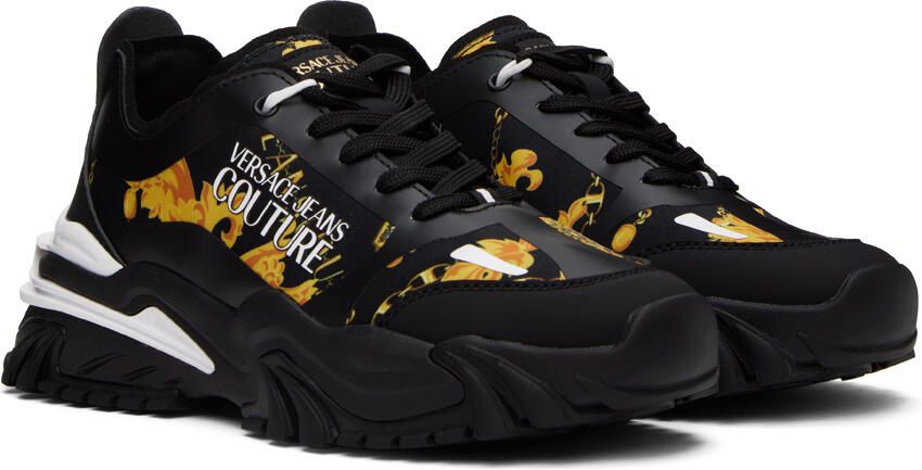 Versace Jeans Couture Black Trail Trek Sneakers - Picture 2