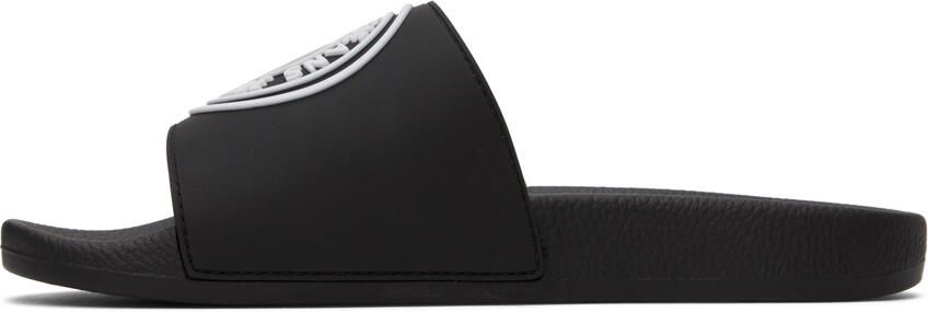 Versace Jeans Couture Black V-Emblem Slides - Picture 4