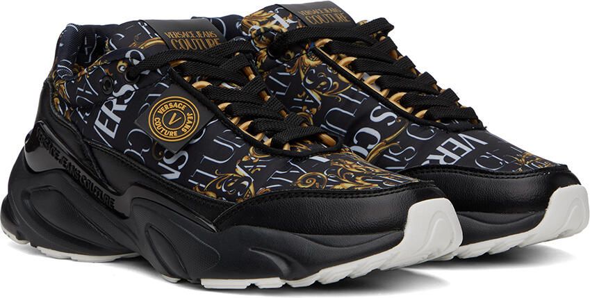 Versace Jeans Couture Black Wave Sneakers - Picture 2