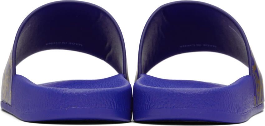 Versace Jeans Couture Blue Garland Slides