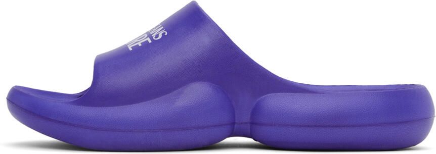 Versace Jeans Couture Blue Tago Logo Slides - Picture 3