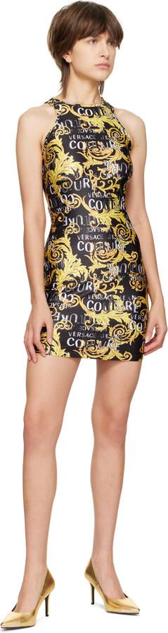 Versace Jeans Couture Gold Crackle Heels - Picture 4