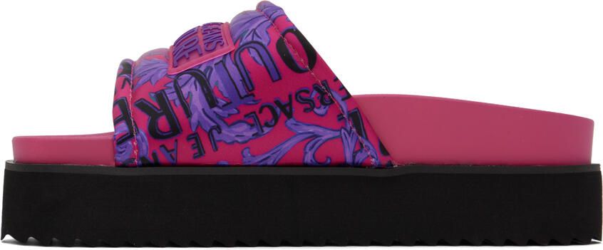 Versace Jeans Couture Pink Arizona Sandals - Picture 3