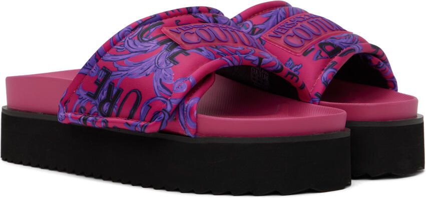 Versace Jeans Couture Pink Arizona Sandals - Picture 2