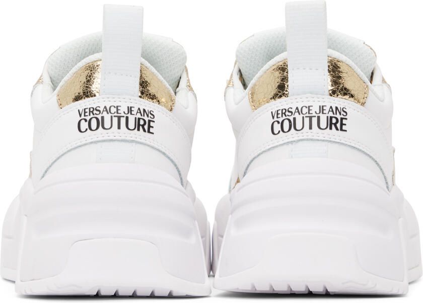 Versace Jeans Couture White & Gold Stargaze Sneakers
