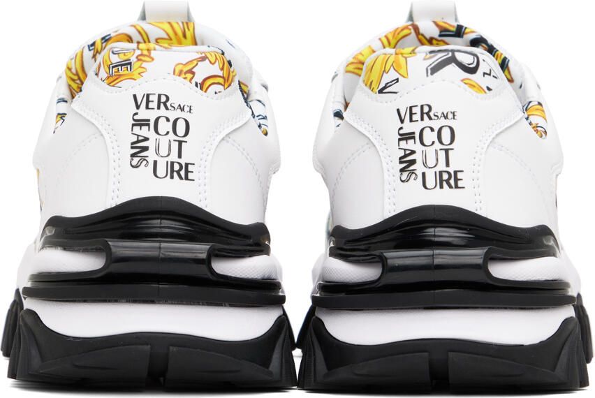 Versace Jeans Couture White & Gold Trail Trek Sneakers