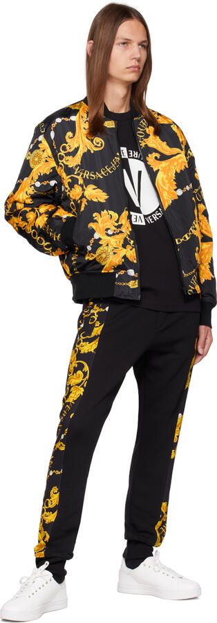 Versace Jeans Couture White Court 88 Graffiti Sneakers - Picture 4