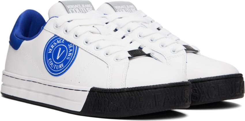 Versace Jeans Couture White Court 88 V-Emblem Sneakers - Picture 2