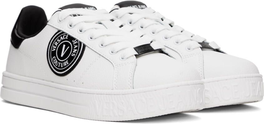 Versace Jeans Couture White Court 88 V-Emblem Sneakers - Picture 2