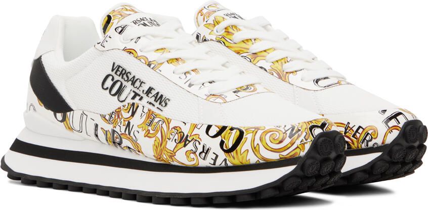 Versace Jeans Couture White Fondo Spyke Sneakers - Picture 3
