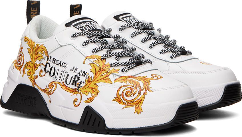 Versace Jeans Couture White Logo Couture Stargaze Sneakers - Picture 2