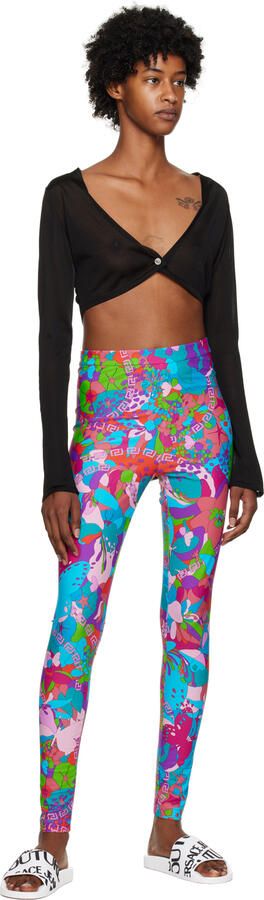 Versace Jeans Couture White Logo Slides - Picture 3