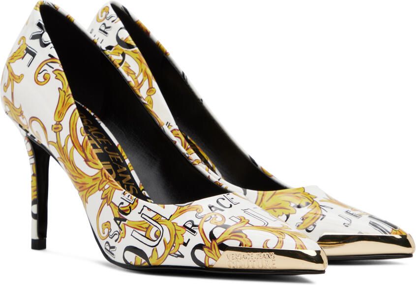 Versace Jeans Couture White Scarlett Heels - Picture 2